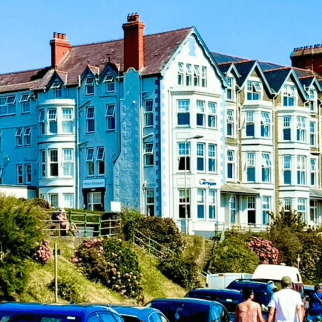 Outside of the Hotel on the beachfront